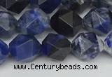 CNG7437 15.5 inches 10mm faceted nuggets sodalite gemstone beads