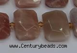 CNG7476 15.5 inches 18*25mm - 20*28mm faceted freeform sunstone beads