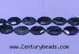 CNG7514 15.5 inches 25*35mm - 30*40mm faceted freeform ruby zoisite beads