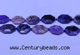 CNG7516 15.5 inches 25*35mm - 30*40mm faceted freeform charoite beads