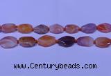 CNG7528 18*25mm - 25*35mm faceted freeform red Botswana agate beads