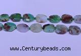 CNG7529 18*25mm - 25*35mm faceted freeform australia chrysoprase beads