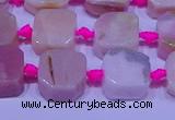 CNG7554 15.5 inches 11*12mm - 12*13mm freeform pink opal beads