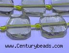 CNG7602 15.5 inches 12*14mm - 15*16mm freeform lemon quartz beads