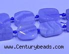 CNG7610 15.5 inches 8*12mm - 10*14mm freeform blue lace agate beads