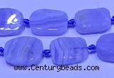 CNG7611 15.5 inches 10*14mm - 12*16mm freeform blue lace agate beads