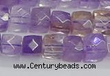 CNG7658 15.5 inches 8*8mm faceted nuggets ametrine beads