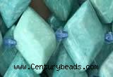 CNG7710 15.5 inches 13*20mm - 15*25mm faceted freeform amazonite beads