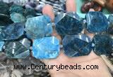 CNG7835 15.5 inches 25*32mm - 30*40mm faceted freeform apatite beads