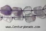 CNG7974 25*30mm - 35*45mm freeform light amethyst slab beads