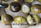 CNG8020 15.5 inches 6*8mm nuggets yellow tiger eye beads