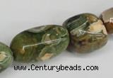 CNG81 15.5 inches 10*20mm - 20*35mm nuggets rhyolite gemstone beads