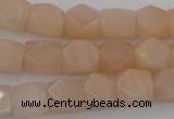 CNG812 15.5 inches 9*12mm faceted nuggets pink aventurine beads