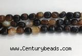 CNG8125 15.5 inches 8*12mm nuggets agate beads wholesale