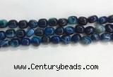 CNG8135 15.5 inches 8*12mm nuggets striped agate beads wholesale