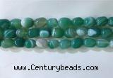 CNG8137 15.5 inches 8*12mm nuggets striped agate beads wholesale
