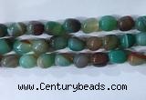 CNG8138 15.5 inches 8*12mm nuggets striped agate beads wholesale