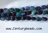 CNG8146 15.5 inches 8*12mm nuggets striped agate beads wholesale