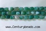 CNG8191 15.5 inches 10*14mm nuggets striped agate beads wholesale