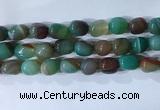 CNG8192 15.5 inches 10*14mm nuggets striped agate beads wholesale