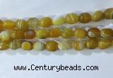 CNG8225 15.5 inches 12*16mm nuggets striped agate beads wholesale