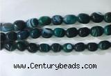 CNG8234 15.5 inches 12*16mm nuggets striped agate beads wholesale