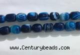 CNG8316 15.5 inches 15*20mm nuggets striped agate beads wholesale