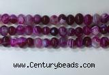 CNG8345 15.5 inches 10*12mm nuggets striped agate beads wholesale