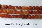 CNG8347 15.5 inches 10*12mm nuggets striped agate beads wholesale