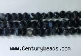 CNG8353 15.5 inches 10*12mm nuggets striped agate beads wholesale