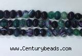 CNG8354 15.5 inches 10*12mm nuggets striped agate beads wholesale