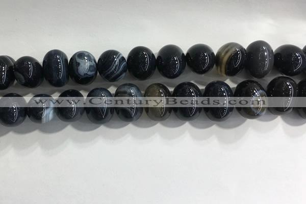 CNG8390 15.5 inches 12*16mm nuggets striped agate beads wholesale