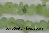 CNG858 15.5 inches 11*15mm faceted nuggets prehnite beads wholesale