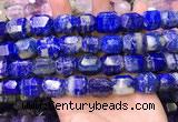 CNG8585 13*18mm - 15*20mm faceted nuggets lapis lazuli beads