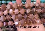 CNG8596 12*16mm - 13*18mm faceted nuggets moonstone beads