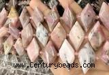 CNG8639 13*20mm - 15*25mm faceted freeform natural pink opal beads