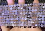 CNG8746 15.5 inches 6mm faceted nuggets grey moonstone beads