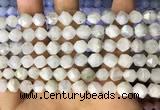 CNG8757 15.5 inches 8mm faceted nuggets white moonstone beads