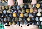 CNG8777 15 inches 8mm faceted nuggets jasper gemstone beads