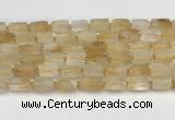 CNG8850 15.5 inches 8*12mm - 10*16mm nuggets matte citrine beads