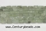 CNG8852 15.5 inches 8*12mm - 10*16mm nuggets matte green quartz beads