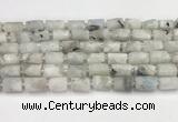 CNG8855 15.5 inches 8*12mm - 10*16mm nuggets matte white moonstone beads