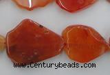 CNG892 15.5 inches 15*20mm – 20*30mm freeform red agate beads