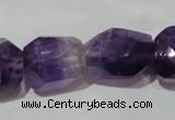 CNG903 15.5 inches 15*20mm – 18*26mm faceted nuggets amethyst beads