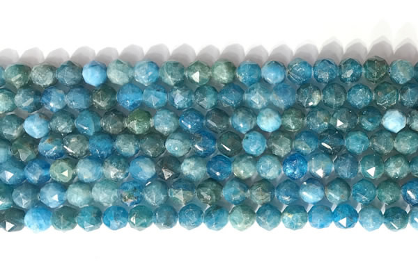 CNG9082 15.5 inches 6mm faceted nuggets apatite gemstone beads