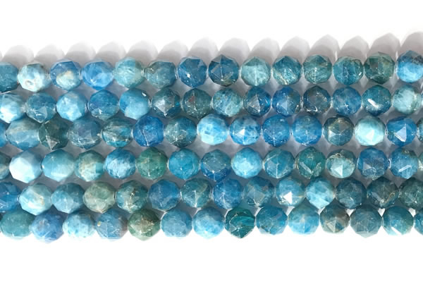 CNG9083 15.5 inches 8mm faceted nuggets apatite gemstone beads