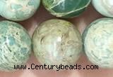 CNI369 15.5 inches 10mm round blue impression jasper beads