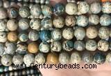 CNI403 15.5 inches 10mm round blue impression jasper beads