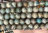 CNI404 15.5 inches 12mm round blue impression jasper beads