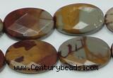 CNJ11 15.5 inches 18*25mm faceted oval natural noreena jasper beads